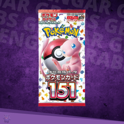 151 Booster Pack Japanese Gengar Grabs 151 Booster Pack Japanese Gengar Grabs