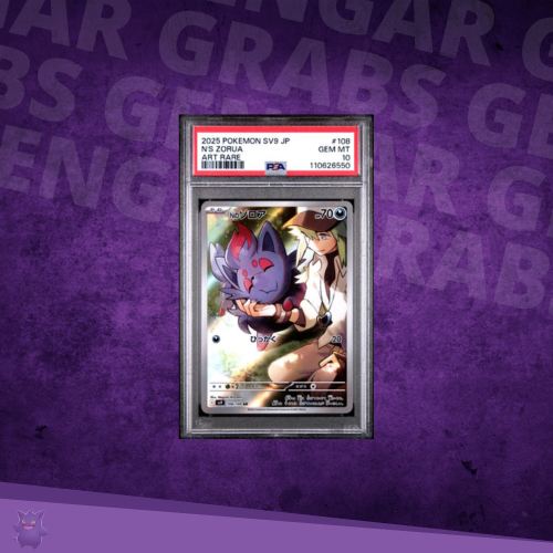 2025 Pokémon SV9 JP N's Zorua Art Rare AR PSA 10 – Battle Partner