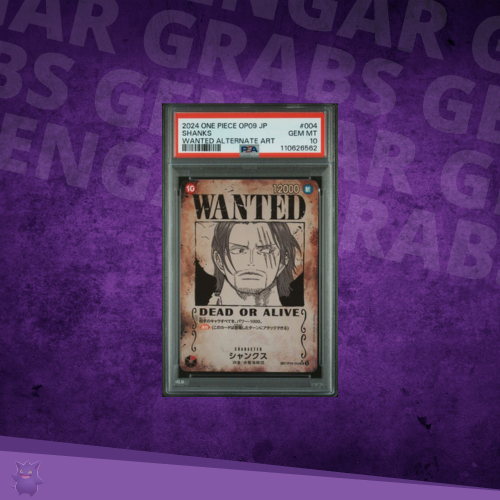 2024 One Piece OP09 JP Shanks Wanted Poster Alternate Art