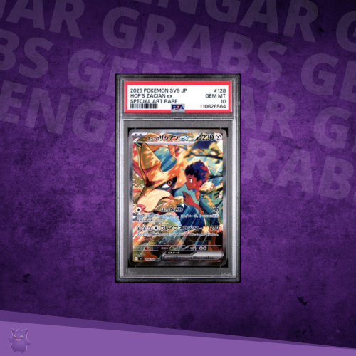 PSA 10 Hop’s Zacian ex SAR – Japanese Pokémon Promo | 128/100 SV9 JP
