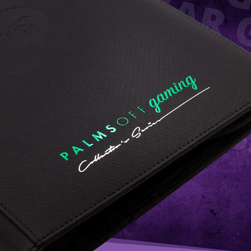 Palms Off Gaming - Collector's Series TOP LOADER Zip Binder – MATTE (108 Capacity)