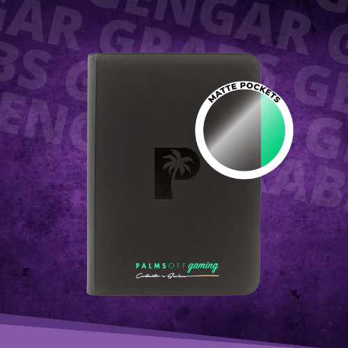 Palms Off Gaming - Collector's Series TOP LOADER Zip Binder – MATTE (108 Capacity)